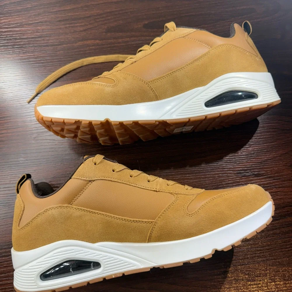 Skechers Men's Street - Uno Stacre Sneaker in Tan - Picture 3 of 5